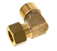 R Raccord de compression coudé à 90° en laiton 3/4'' mâle x 16mm 76 Bar DIN EN 1254-2