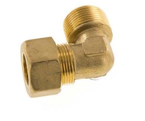 R Raccord de compression coudé à 90° en laiton 3/4'' mâle x 18mm 67 Bar DIN EN 1254-2