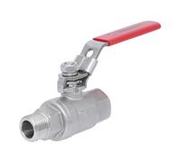 R/Rp 3/8'' Vanne à bille 2 voies 2 pièces en acier inoxydable 69 bar RTFE - TamesonPRO 1112-038