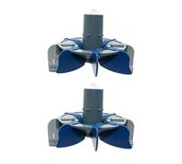 R0714300 Ensemble de Turbine à Récurer pour Nettoyeur de Piscine de Remplacement pour MX6 MX8 avec Brosses Rotatives pour des Performances de Nettoyage Optimales 2 Pièces (Gris Bleu)