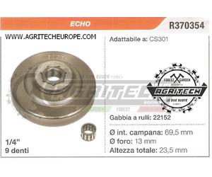 R370354 Oregon Pignon Cloche Embrayage Scie à Chaîne ECHO CS301 1/4 9 Dents