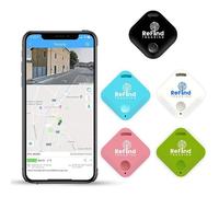 R4 Traceur Intelligent pour Android et . Mini Balise GPS Bluetooth 5.0. Alternative AirTag pour Clés, Rosa