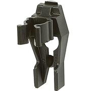 raaco 110631 Manche Galbé Clip 6, Noir, 12 mm, Set de 6 Pièces