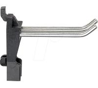 raaco 110747 Crochet à outils clip 2-60 mm double crochet (L x l x H) 27 x 79 x 60 mm 3 pc(s)