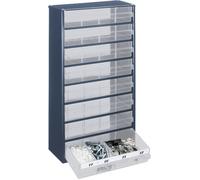 raaco 1208-03 Armoire à tiroirs (L x l x H) 306 x 150 x 552 mm Nombre de compartiments: 8 séparations variables Piece Contenu 1 pc(s)