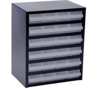 raaco 250/24-1 Réservoir pour petites pièces (l x H x P) 357 x 435 x 255 mm Nombre de compartiments: 24 Contenu 1 pc(s)