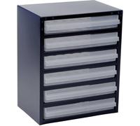 raaco 250/6-3 Réservoir pour petites pièces (L x l x H) 255 x 357 x 435 mm Nombre de compartiments: 6 séparations variables Contenu 1 pc(s)