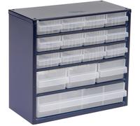 raaco 616-123 Réservoir pour petites pièces (l x H x P) 306 x 283 x 150 mm Nombre de compartiments: 16 Contenu 1 pc(s)