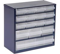 raaco 616-123 Small parts container (W x H x D) 306 x 283 x 150 mm No. of compartments: 16 Content 1 pc(s)