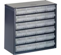 raaco 624-01 Small parts container (W x H x D) 306 x 283 x 150 mm No. of compartments: 24 Content 1 pc(s)