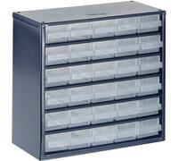 raaco 630-00 Réservoir pour petites pièces (l x H x P) 306 x 283 x 150 mm Nombre de compartiments: 30 Contenu 1 pc(s)