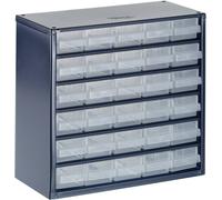 raaco 630-00 Réservoir pour petites pièces (l x H x P) 306 x 283 x 150 mm Nombre de compartiments: 30 Piece Contenu 1 pc(s)