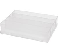 Raaco Insert de coffret de rangement 136433 – 220x160x47 mm – 4 compartiments – transparent
