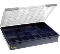 raaco Assorter 4-15 Mallette de rangement (L x l x H) 338 x 260 x 57 mm Nombre de compartiments: 15 séparations fixes Box Contenu 1 pc(s)
