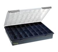 Raaco Assorter 4-32 boîte de rangement, 32 compartiments, pour atelier | Boîte de Rangement pour Atelier avec 32 Compartiments Fixes, Stockage Sécurisé, Portable, 26 x 33.8 x 5.7 cm, Boîte à Outils