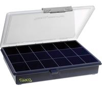 raaco Assorter 5-18 Mallette de rangement (L x l x H) 240 x 195 x 43 mm Nombre de compartiments: 18 séparations fixes Contenu