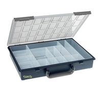 Raaco Assorter 55 4x8-15 boîte de rangement, lot, 26.1 x 33.8 x 5.7 cm | Boîte de Rangement pour Atelier avec 15 Godets, Stockage Sécurisé, Portable, 26.1 x 33.8 x 5.7 cm, Boîte à Outils