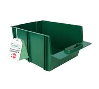 Raaco Bac Plastique 8-2000, Bac de Rangement Plastique Empilable, 37,5 | 37,5 x 28 x 18,6 cm, Parfait pour Étagères de 31 cm, Capacité 30 kg, Boite Rangement Atelier et Boite Empilable Rangement