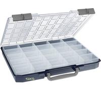 raaco CarryLite 55 5x10-25/1 Coffret de rangement (l x H x P) 413 x 57 x 330 mm Nombre de compartiments: 25 séparations fixes