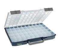 raaco CarryLite 55 5x10-50: Boîte de Rangement Légère pour Atelier, avec 50 Compartiments pour Petites Pièces, Capacité de 10 kg, Stockage Sécurisé, 33 x 41.3 x 5.7 cm, Boîte à Outils