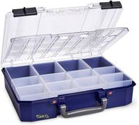 Raaco Coffret de rangement CarryLite 80 4x8-12/DLU – 12 compartiments – Bleu (PC/PP)