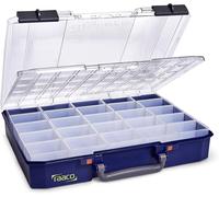 raaco CarryLite 80 5x10-25/DLU Bleu Polycarbonate (PC), Polypropylène (PP)