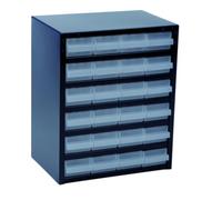 raaco Casier de rangement p. petites pièces l.357xP255xH435mm tôle en acier 24 tiroirs Quantité:1