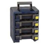 Raaco HandyBoxxser 4x4, HandyBoxxser 4x4, Caisson de Transport Robuste | Caisson de Transport Robuste Équipé de 4 Mallettes Boxxser 55 4x4-9, Capacité de Charge de 15 kg, Pour étagère, mur et établi