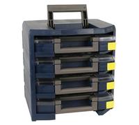 Armoire HandyBoxxserPolypropylène avec 4 valises d'assortiment bleu , 137966