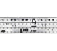 raaco Jeu de crochets à outils avec plaques perforées Panneau mural à outils x 3 + 44clips