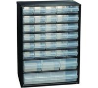 raaco Magasin pour petites pièces Largeur 306 x profondeur 150 x hauteur 420mm 34 tiroirs avec trou de suspension Boîtier en acier / PP - 132091 CABINET C 34