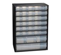 raaco Magasin pour petites pièces raaco l.306xp.150xH.420mm 34pcs. avec trou de suspension Boîtier acier/PP Quantité:1