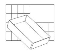 raaco raaco Insert compartiment pour Mod.C Type A 6 clair 2 pcs. Quantité:1
