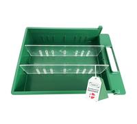 Raaco Séparateur Grand pour Bac Plastique 4-800, 12 pièces | Organisateur d'Outils et Rangement Visserie Transparent, Insert de Séparation 0,75 x 31,7 x 7,9 cm - Pour visserie et outils