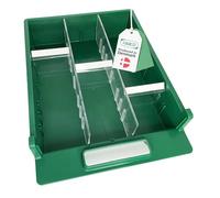 Raaco Séparateur Petit pour Bac Plastique 4-800, 36 pièces | Organisateur d'Outils et Rangement Visserie Transparent, Insert de Séparation 1,95 x 8,4 x 7,7 cm Pour étagère, mur et établi