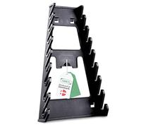 Raaco Support à Clés à Molette Clip 11 de Rangement Atelier | Pour Panneau Mural Perforé & Organisation du Garage, 23.7 x 14.5 cm, Espace pour 8 Clés, Rangement Atelier