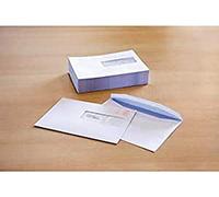 Raadhuis Lot de 500 enveloppes à droite avec fenêtre transparente EA5 Blanc 156 x 220 mm