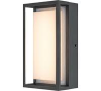 Rabalux 7109 Applique extérieure Mendoza, 6,5W, 3000K, 550lm, aluminium, anthracite-blanc, blanc chaud, IP65, 22cm