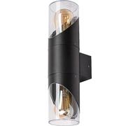 Rabalux 7237 Applique extérieure Novigrad, E27, aluminium, noir, rond, moderne, IP54, ø85mm