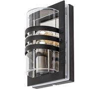 Rabalux 7244 Applique extérieure Orlova, E27, acier inoxydable, noir, moderne, IP44, 24cm