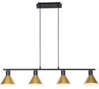 Rabalux Alvaro lampe suspendue 4x40 W noir-doré 3160