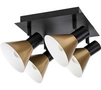 Rabalux Alvaro plafonnier 4x40 W noir-doré 3159