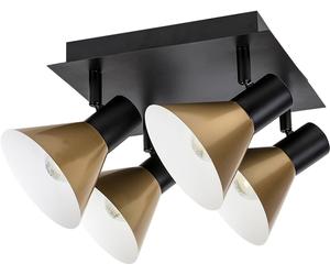 Rabalux Alvaro plafonnier 4x40 W noir-doré 3159