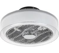 Rabalux Anthracite Plafonnier à LED avec ventilateur Dalfon 395mm 30W CCT avec DO 6857