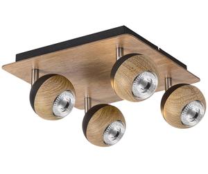 Rabalux Arthur plafonnier 4x35 W bois 5616