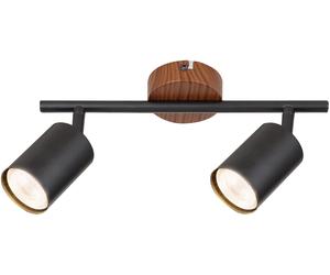 Rabalux Edmund plafonnier 2x25 W noir-bois 5296