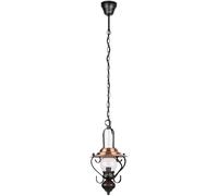 Rabalux Enna lampe suspendue 1x40 W noir-transparent-marron 7869