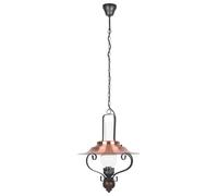 Rabalux Enna lampe suspendue 1x60 W noir-cuivre 7870