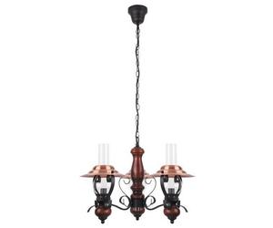 Rabalux Enna lampe suspendue 3x40 W noir-marron 7860