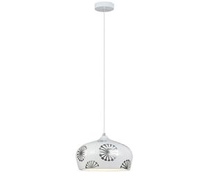 Rabalux Ginger lampe suspendue 1x40 W blanc-argenté 6049